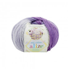 Baby Wool Batik 2167 бело-сиреневый