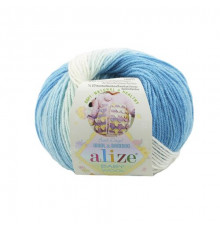 Baby Wool Batik 2130 бело-голубой*