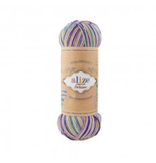 Superwash Artisan 9003 фиалка/св.роза/горчица/св.бирюза