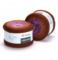Flowers Merino 548 коричнево-фиолетовый