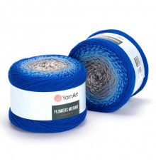 Flowers Merino 534 василек-голубой-серый