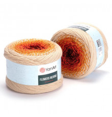Flowers Merino 542 бежево-красно-черный